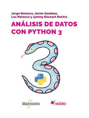cover image of Análisis de datos con Python 3